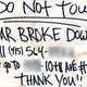 Illustration for article titled Maybe A Sincere Note Will Dissuade The Tow Truck Guy!